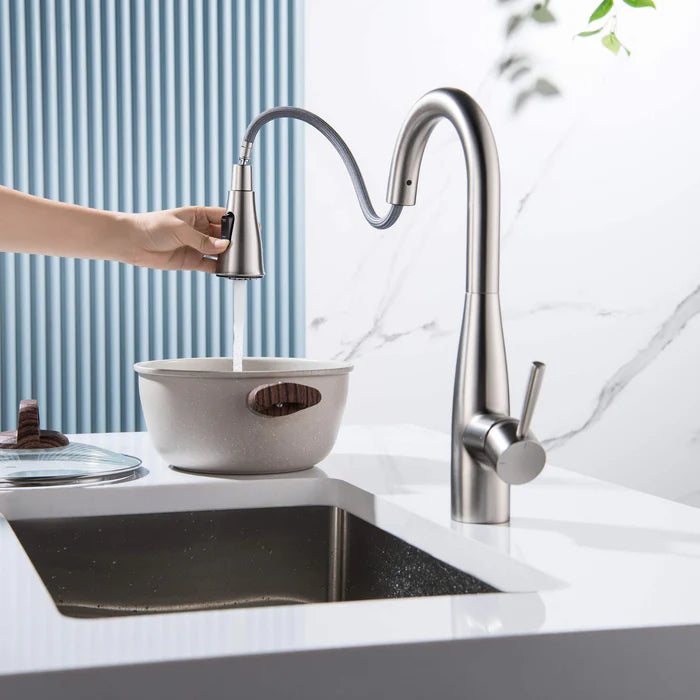 Casa Fixtures - Kitchen Faucet - Plano Single Handle Pull Down Kitchen & Bar Sink Faucet (CKF-2015)