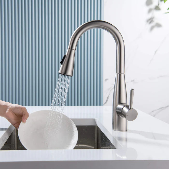 Casa Fixtures - Kitchen Faucet - Plano Single Handle Pull Down Kitchen & Bar Sink Faucet (CKF-2015)