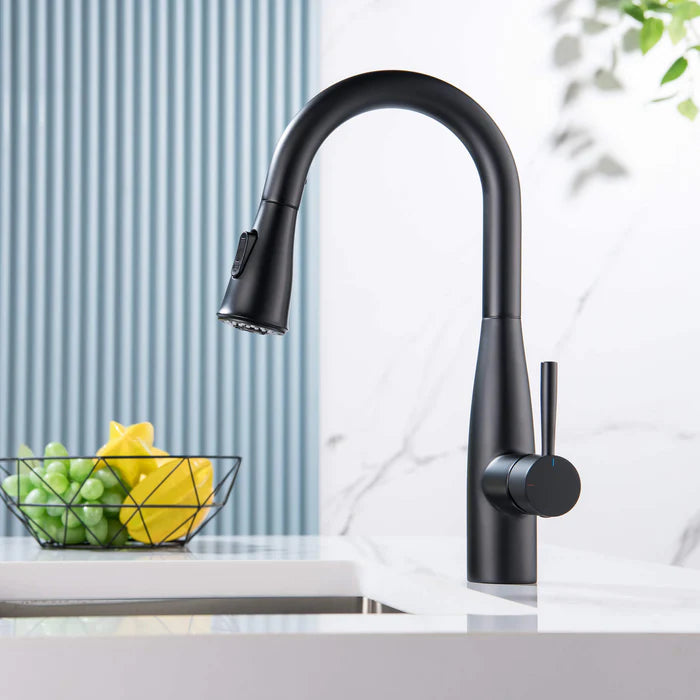 Casa Fixtures - Kitchen Faucet - Plano Single Handle Pull Down Kitchen & Bar Sink Faucet (CKF-2015)
