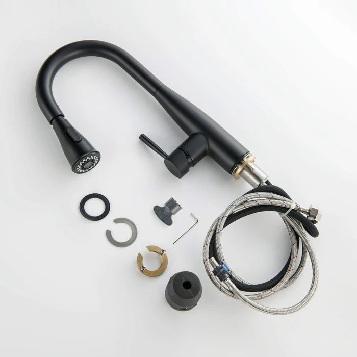 Casa Fixtures - Kitchen Faucet - Plano Single Handle Pull Down Kitchen & Bar Sink Faucet (CKF-2015)