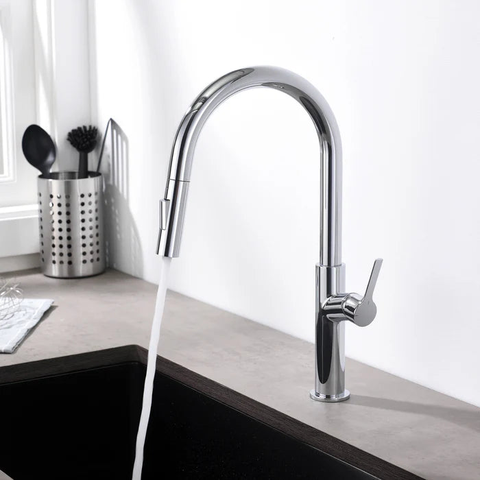 Casa Fixtures - Kitchen Faucet - Neo Single Handle Pull Down Kitchen Sink Faucet (CKF-2018)