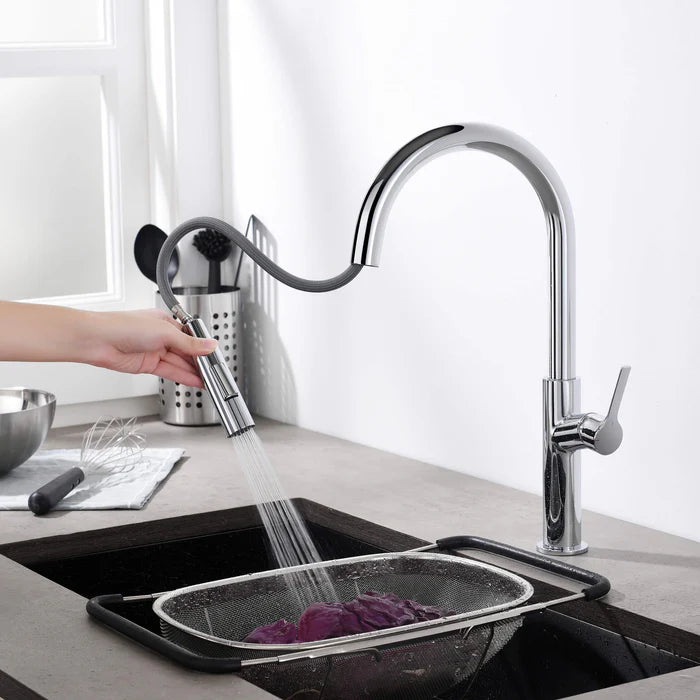 Casa Fixtures - Kitchen Faucet - Neo Single Handle Pull Down Kitchen Sink Faucet (CKF-2018)