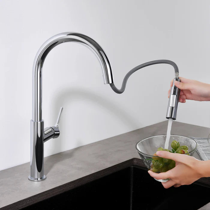 Casa Fixtures - Kitchen Faucet - Neo Single Handle Pull Down Kitchen Sink Faucet (CKF-2018)
