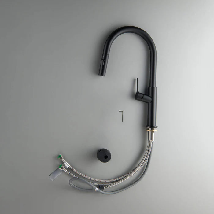 Casa Fixtures - Kitchen Faucet - Neo Single Handle Pull Down Kitchen Sink Faucet (CKF-2018)