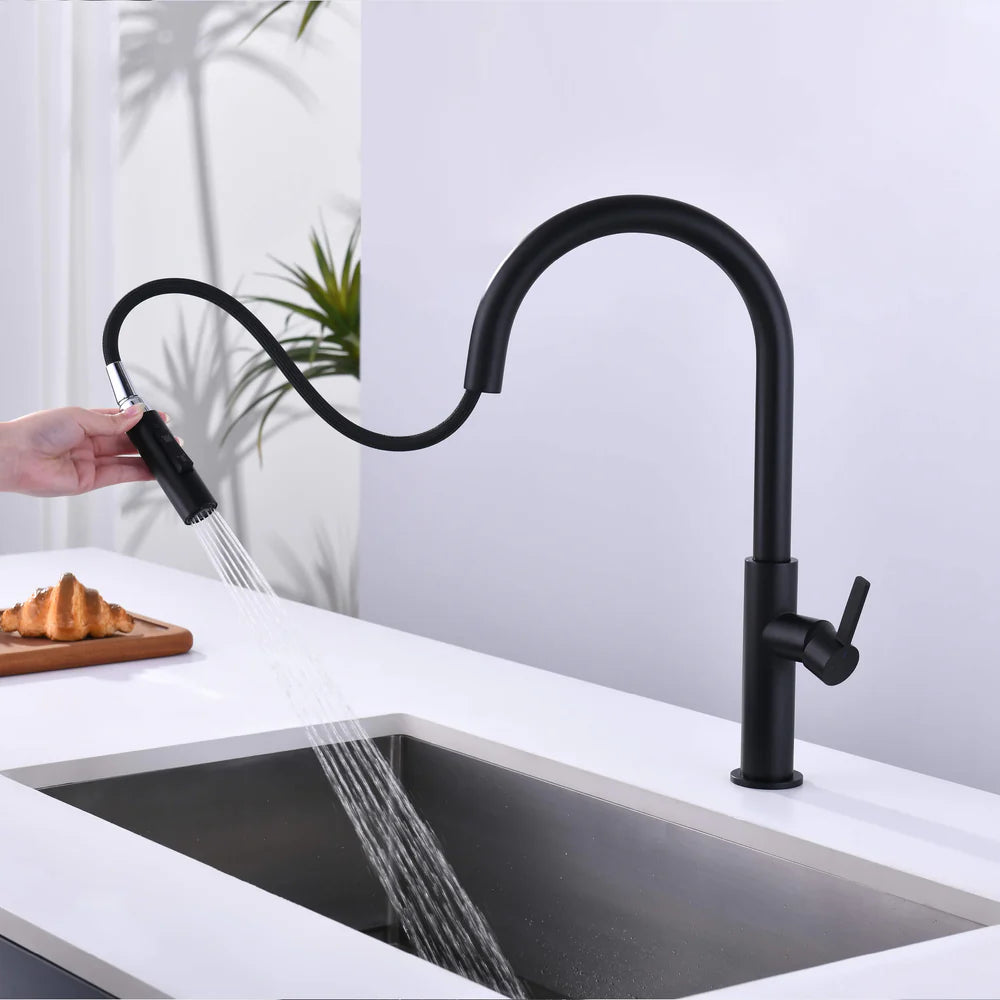 Casa Fixtures - Kitchen Faucet - Neo Single Handle Pull Down Kitchen Faucet (CKF-2019)