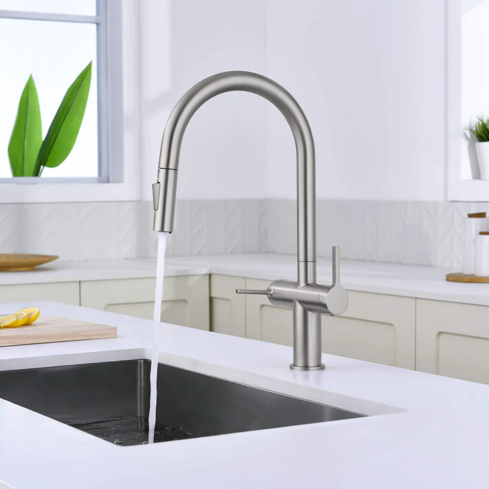 Casa Fixtures - Kitchen Faucet - Neo Single Hole Two Handle Pull Down Kitchen Faucet (CKF-2020)