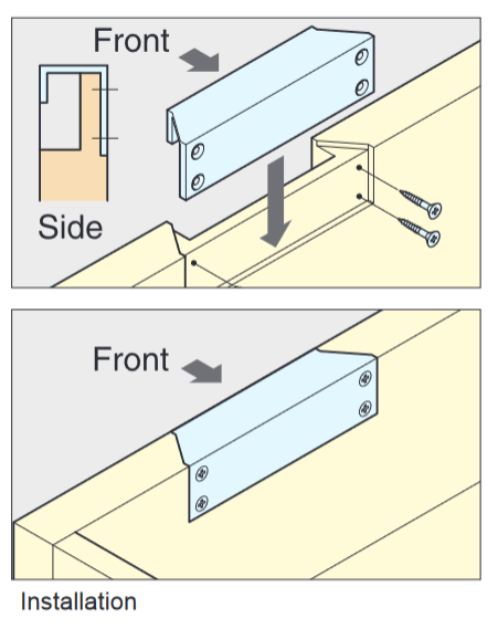 Sugatsune CN Brass Edge Pull