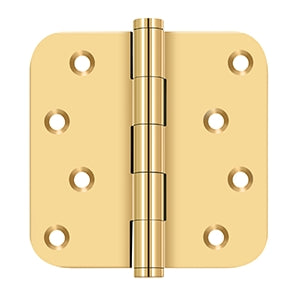 Deltana - Solid Brass Hinges - 4" x 4" Zig Zag Residential Door Hinge 5/8" Radius Corner (Pairs)