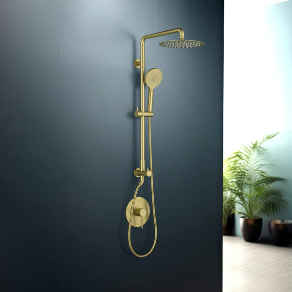 Casa Fixtures - Shower Faucets - Halo Pressure Balanced 2-Function Wall Mount Shower Column with Rough In Valve (CSC-4103)