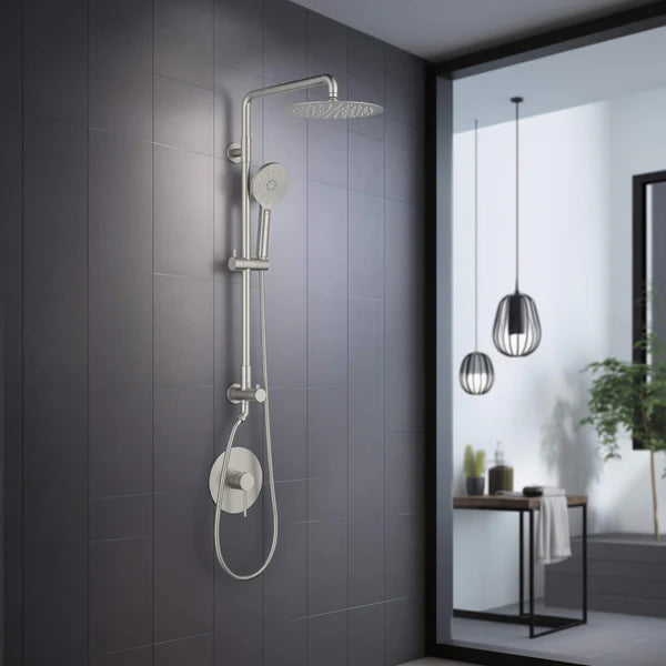 Casa Fixtures - Shower Faucets - Halo Pressure Balanced 2-Function Wall Mount Shower Column with Rough In Valve (CSC-4103)