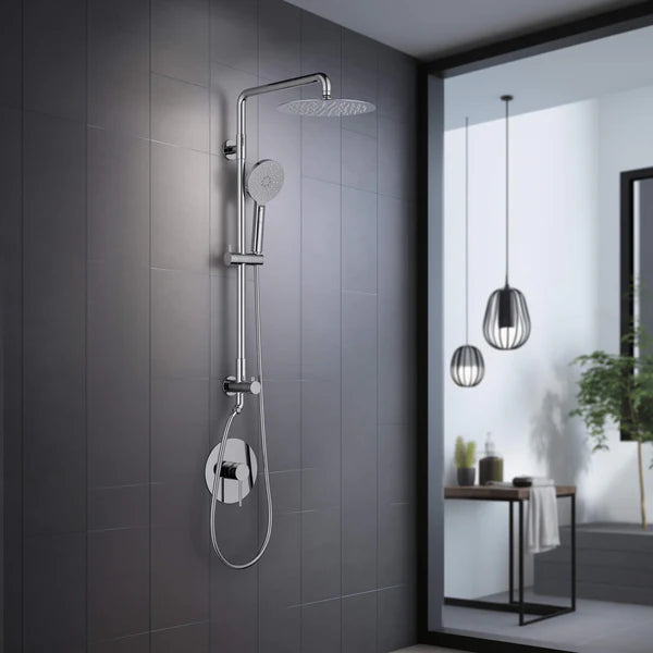 Casa Fixtures - Shower Faucets - Halo Pressure Balanced 2-Function Wall Mount Shower Column with Rough In Valve (CSC-4103)