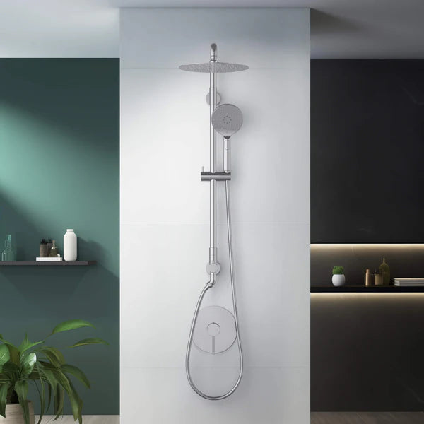 Casa Fixtures - Shower Faucets - Halo Pressure Balanced 2-Function Wall Mount Shower Column with Rough In Valve (CSC-4103)