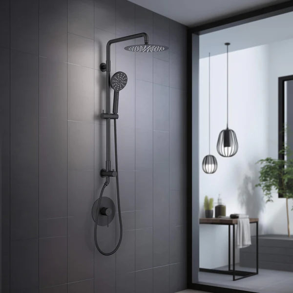 Casa Fixtures - Shower Faucets - Halo Pressure Balanced 2-Function Wall Mount Shower Column with Rough In Valve (CSC-4103)