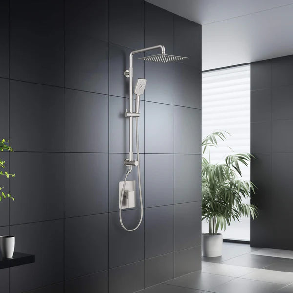Casa Fixtures - Shower Faucets - Quadra Pressure Balanced 2-Function Wall Mount Shower Column with Rough In Valve (CSC-4104)