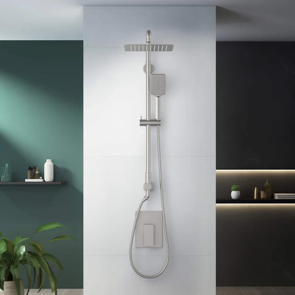Casa Fixtures - Shower Faucets - Quadra Pressure Balanced 2-Function Wall Mount Shower Column with Rough In Valve (CSC-4104)