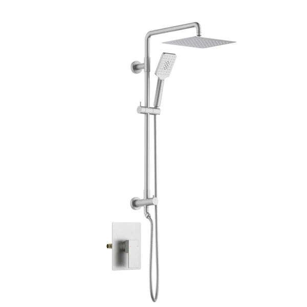 Casa Fixtures - Shower Faucets - Quadra Pressure Balanced 2-Function Wall Mount Shower Column with Rough In Valve (CSC-4104)