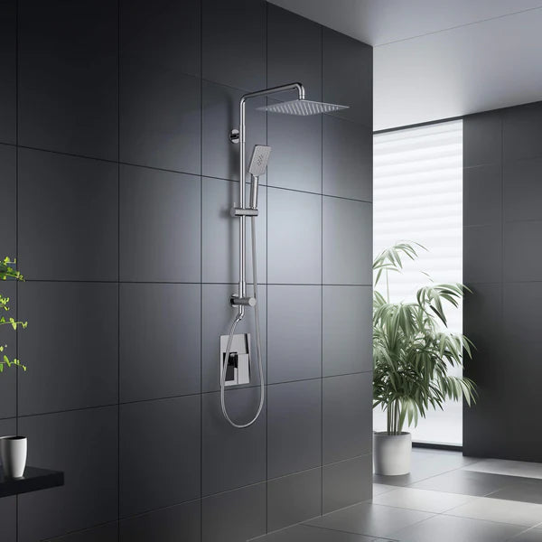 Casa Fixtures - Shower Faucets - Quadra Pressure Balanced 2-Function Wall Mount Shower Column with Rough In Valve (CSC-4104)