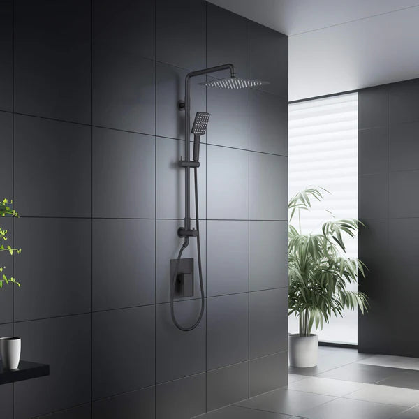 Casa Fixtures - Shower Faucets - Quadra Pressure Balanced 2-Function Wall Mount Shower Column with Rough In Valve (CSC-4104)