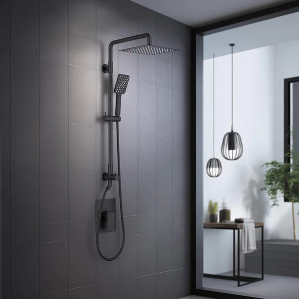 Casa Fixtures - Shower Faucets - Quadra Pressure Balanced 2-Function Wall Mount Shower Column with Rough In Valve (CSC-4104)