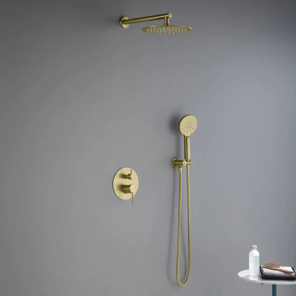 Casa Fixtures - Shower Faucets - Halo Pressure Balanced 2-Function Wall Mount Shower System with Rough-in Valve (CSF-4003)