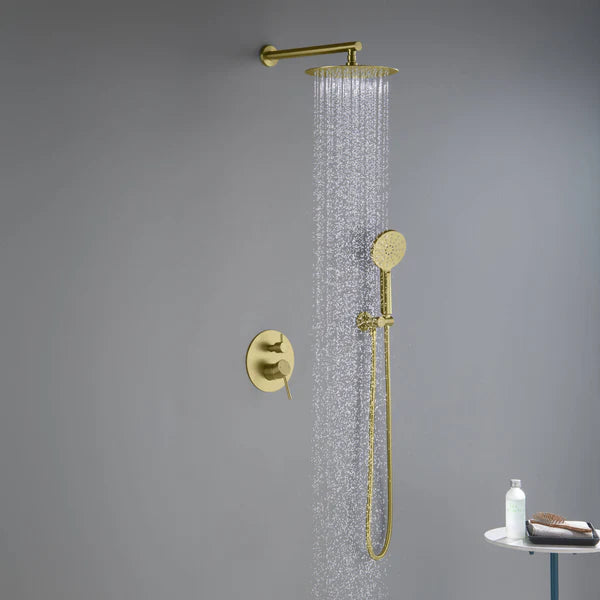 Casa Fixtures - Shower Faucets - Halo Pressure Balanced 2-Function Wall Mount Shower System with Rough-in Valve (CSF-4003)
