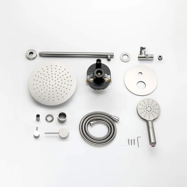 Casa Fixtures - Shower Faucets - Halo Pressure Balanced 2-Function Wall Mount Shower System with Rough-in Valve (CSF-4003)