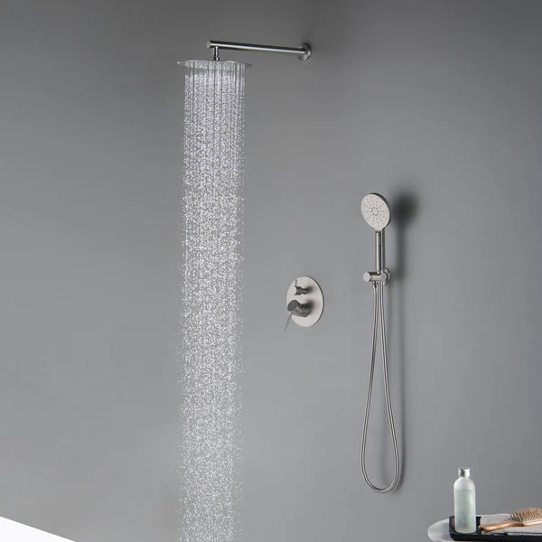 Casa Fixtures - Shower Faucets - Halo Pressure Balanced 2-Function Wall Mount Shower System with Rough-in Valve (CSF-4003)