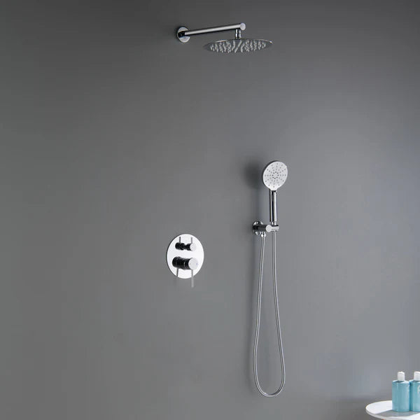 Casa Fixtures - Shower Faucets - Halo Pressure Balanced 2-Function Wall Mount Shower System with Rough-in Valve (CSF-4003)