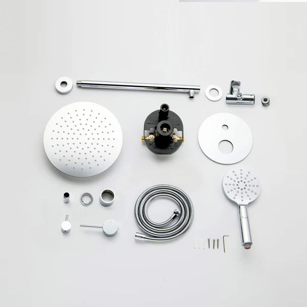 Casa Fixtures - Shower Faucets - Halo Pressure Balanced 2-Function Wall Mount Shower System with Rough-in Valve (CSF-4003)