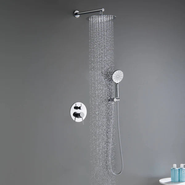 Casa Fixtures - Shower Faucets - Halo Pressure Balanced 2-Function Wall Mount Shower System with Rough-in Valve (CSF-4003)