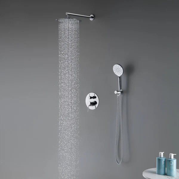 Casa Fixtures - Shower Faucets - Halo Pressure Balanced 2-Function Wall Mount Shower System with Rough-in Valve (CSF-4003)
