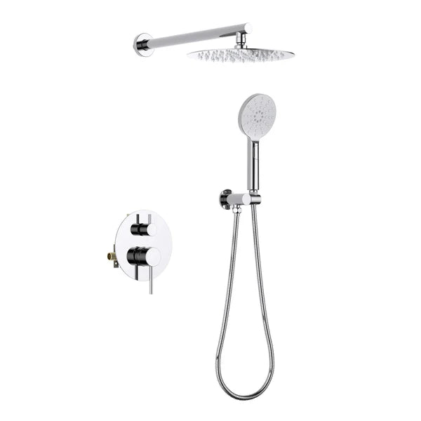Casa Fixtures - Shower Faucets - Halo Pressure Balanced 2-Function Wall Mount Shower System with Rough-in Valve (CSF-4003)