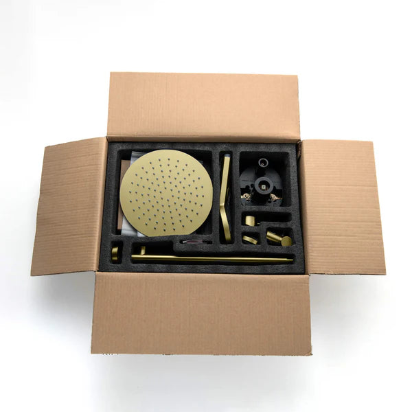 Casa Fixtures - Shower Faucets - Halo Pressure Balanced 3-Function Wall Mount Shower System with Rough-In Valve (CSF-4004)