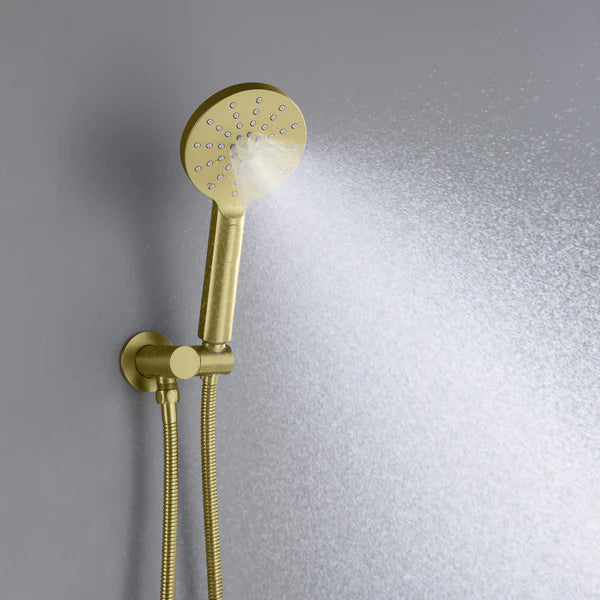 Casa Fixtures - Shower Faucets - Halo Pressure Balanced 3-Function Wall Mount Shower System with Rough-In Valve (CSF-4004)