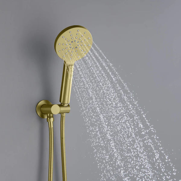 Casa Fixtures - Shower Faucets - Halo Pressure Balanced 3-Function Wall Mount Shower System with Rough-In Valve (CSF-4004)