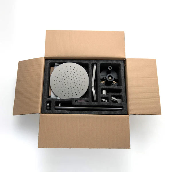 Casa Fixtures - Shower Faucets - Halo Pressure Balanced 3-Function Wall Mount Shower System with Rough-In Valve (CSF-4004)