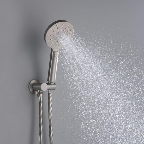 Casa Fixtures - Shower Faucets - Halo Pressure Balanced 3-Function Wall Mount Shower System with Rough-In Valve (CSF-4004)