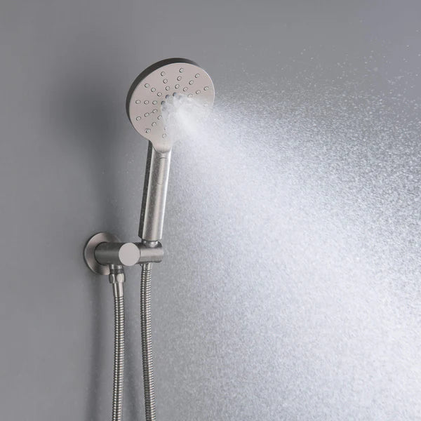 Casa Fixtures - Shower Faucets - Halo Pressure Balanced 3-Function Wall Mount Shower System with Rough-In Valve (CSF-4004)