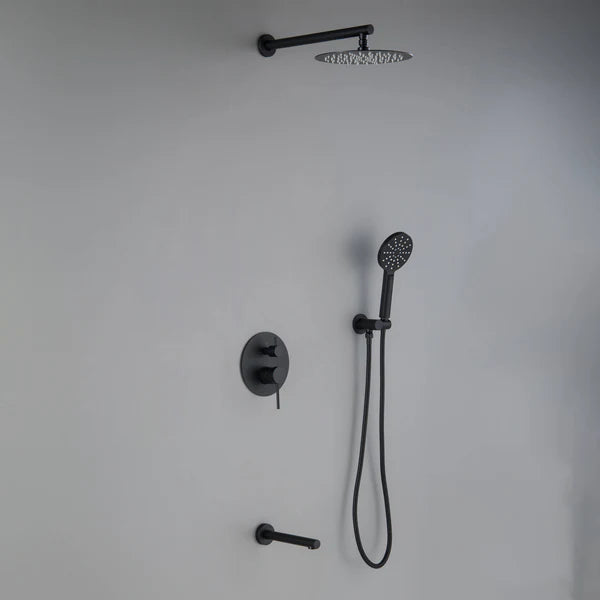 Casa Fixtures - Shower Faucets - Halo Pressure Balanced 3-Function Wall Mount Shower System with Rough-In Valve (CSF-4004)