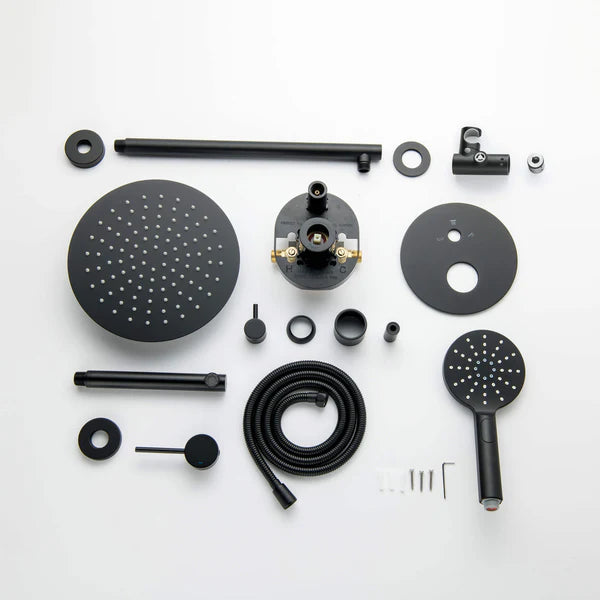 Casa Fixtures - Shower Faucets - Halo Pressure Balanced 3-Function Wall Mount Shower System with Rough-In Valve (CSF-4004)