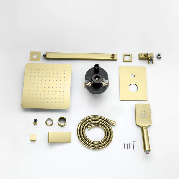 Casa Fixtures - Shower Faucets - Quadra Pressure Balanced 2-Function Wall Mount Shower System with Rough-In Valve (CSF-4005)
