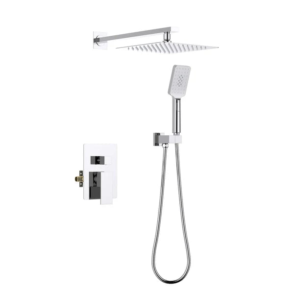 Casa Fixtures - Shower Faucets - Quadra Pressure Balanced 2-Function Wall Mount Shower System with Rough-In Valve (CSF-4005)