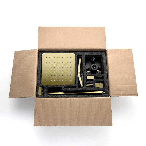 Casa Fixtures - Shower Faucets - Quadra Pressure Balanced 3-Function Wall Mount Shower System with Rough-In Valve (CSF-4006)