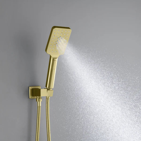 Casa Fixtures - Shower Faucets - Quadra Pressure Balanced 3-Function Wall Mount Shower System with Rough-In Valve (CSF-4006)