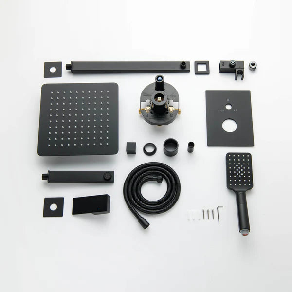 Casa Fixtures - Shower Faucets - Quadra Pressure Balanced 3-Function Wall Mount Shower System with Rough-In Valve (CSF-4006)