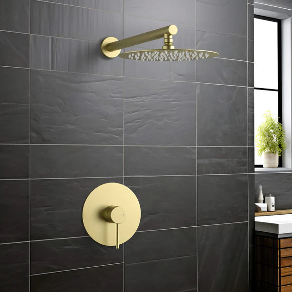 Casa Fixtures - Shower Faucets - Halo Pressure Balanced Single Function Wall Mount Shower System with Rough-In Valve (CSF-4007)