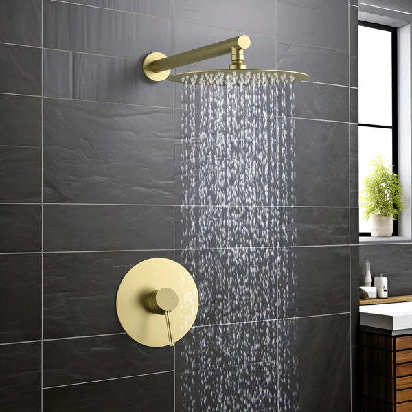 Casa Fixtures - Shower Faucets - Halo Pressure Balanced Single Function Wall Mount Shower System with Rough-In Valve (CSF-4007)