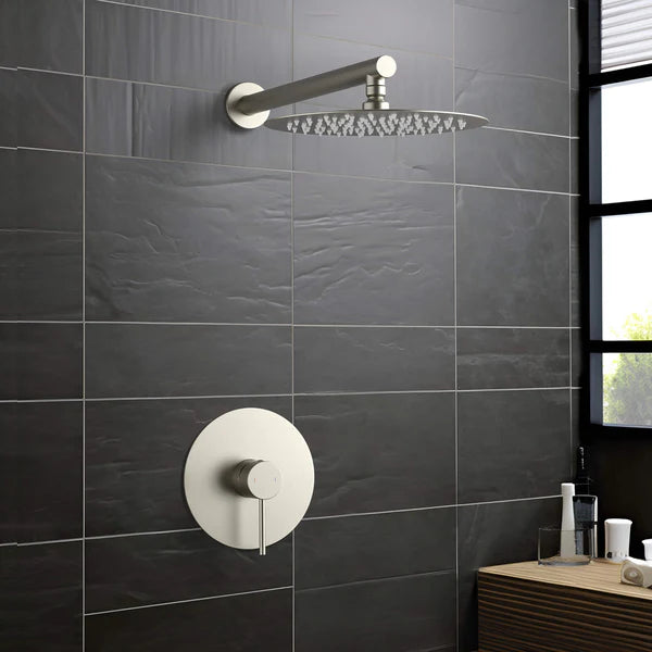 Casa Fixtures - Shower Faucets - Halo Pressure Balanced Single Function Wall Mount Shower System with Rough-In Valve (CSF-4007)