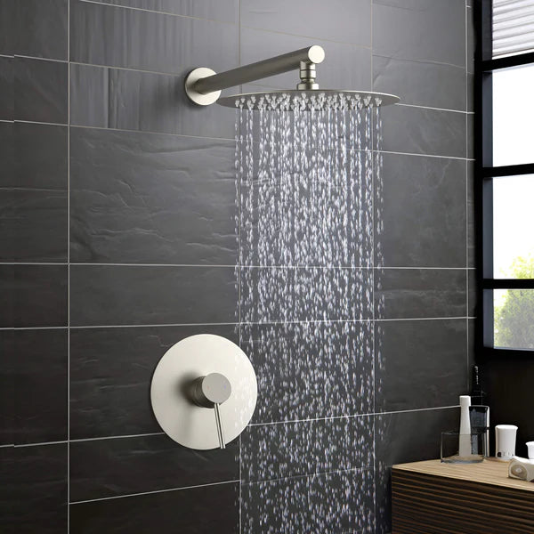 Casa Fixtures - Shower Faucets - Halo Pressure Balanced Single Function Wall Mount Shower System with Rough-In Valve (CSF-4007)
