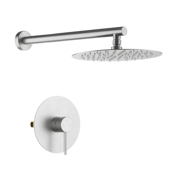 Casa Fixtures - Shower Faucets - Halo Pressure Balanced Single Function Wall Mount Shower System with Rough-In Valve (CSF-4007)